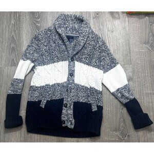 Tommy Hilfiger Knitted Cardigan Sweater Men's Size Small Long Sleeve Multicolor
